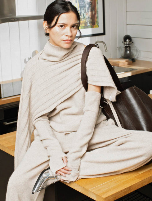 Rabens Saloner Dolli pure wool sleeves oatmeal